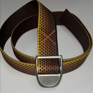 Chaco Unisex Multicolor Woven Belt with Pewter Buckle 47” Inches